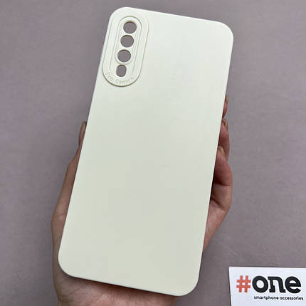 Чохол для Samsung Galaxy A50s силіконовий із захистом для камери чохол на телефон самсунг а50с молочний W7N, фото 1