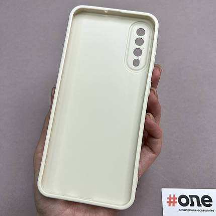 Чохол для Samsung Galaxy A50s силіконовий із захистом для камери чохол на телефон самсунг а50с молочний W7N, фото 2