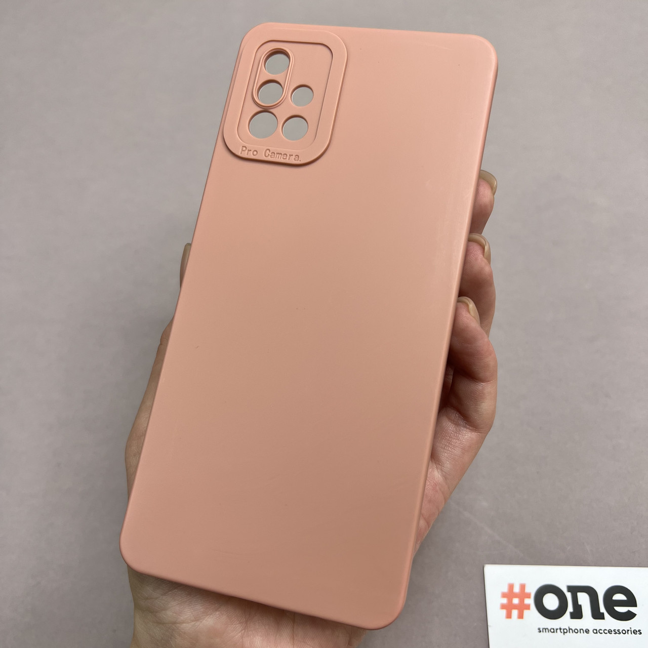 Чохол для Samsung Galaxy A51 силіконовий із захистом для камери чохол на телефон самсунг а51 бежевий W7N