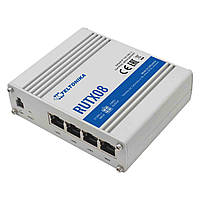 Маршрутизатор Teltonika RUTX08 (RUTX08000000) (industrial, 1xGE WAN, 3xGE LAN, USB, MODBUS, 4 pin DC, IP30,