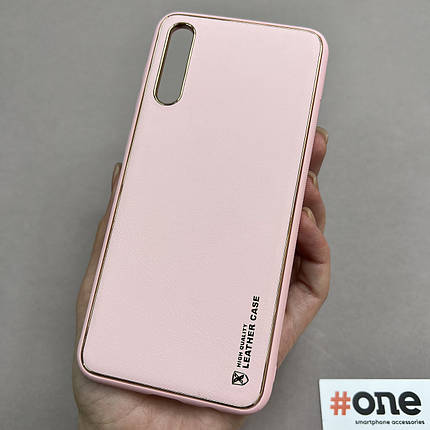 Чохол для Samsung Galaxy A50s шкіряний матовий чохол на телефон самсунг а50с рожевий u9h, фото 1