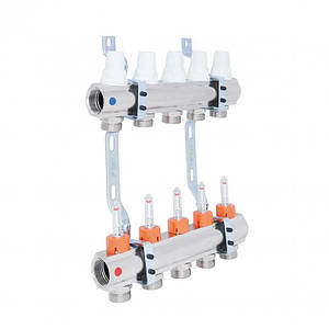 Колектор Icma 1" 5 контуру з витратомірами №K013