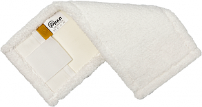 Моп плоский з кишенями та вухами, для швабри, 14х40 см, мікрофібра для швабри 1 шт.