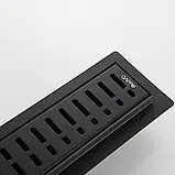 Трап для душу GAPPO G86007-36, 70х600 мм, нержавіюча сталь, чорний, фото 5