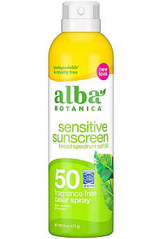 Сонцезахисний спрей для чутливої шкіри Alba Botanica Sensitive Sunscreen Spray SPF 50 171 г