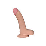 Фалоїмітатор із мошокою The Ultra Soft Dude Flesh 8.8", фото 3