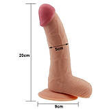 Фалоїмітатор із мошокою The Ultra Soft Dude Flesh 8.8", фото 6