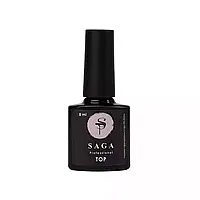 Топ для гель-лаку без липкого шару Saga Professional Top Titanium, 9 мл