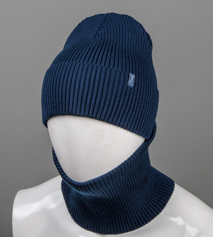 Одинарна Резинка + Подвійний Бафф (С2210), Темно-синій, фото 1