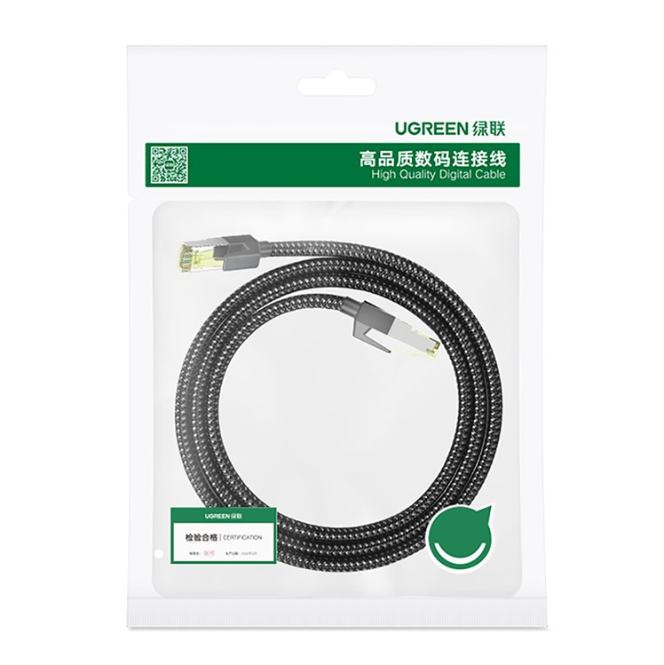 Сетевой кабель для интернета патч-корд Ugreen Cat7 F/FTP 10Gb Lan Ethernet Cable 10м (черный) NW150 - фото 10 - id-p1656672217