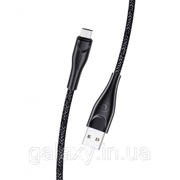 Кабель Usams USB — Micro-USB 2м SJ396 U41 Чорний, фото 1