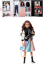 Колекційна лялька Барбі Barbie Signature @BarbieStyle Fully Posable Fashion Doll 4 брюнетка