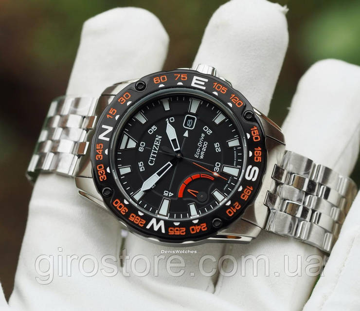Японские 200м спортивные часы Citizen PRT Eco-Drive AW7048-51E