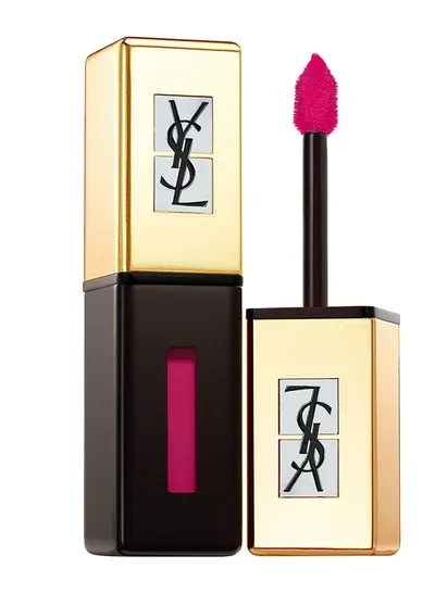 Блиск для губ YSL Rouge Pur Curururure Vernis A Levres Pop Water Glosy Stain color 206 Misty Pink ТЕСТЕР