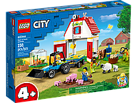 Конструктор LEGO City Тварини на фермі та у хліві (60346)