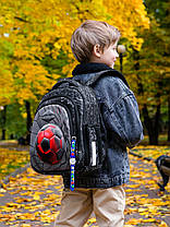 Ранець рюкзак шкільний для хлопчика в 1-3 клас ортопедичний каркасний рюкзак Футбол SkyName 5028, фото 3