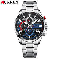 Часы наручные Curren 8415 Silver-Black-Blue