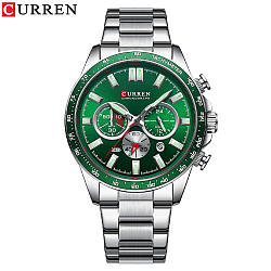 Годинник наручний Curren 8418 Silver-Green