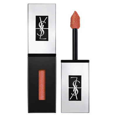 Блиск для губ YSL Rouge Pur Curururure Vernis A Levres The Holographics Glosy Stain color 506 Orange ТЕСТЕР