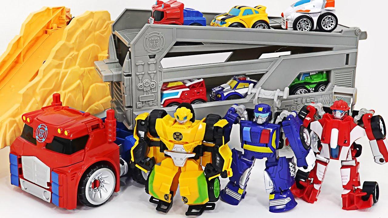 Боти рятувальники Трейлер Оптимус Прайм Transformers Rescue Bots Academy Road Rescue Team Trailer
