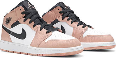 Кросовки Nike Air Jordan 1 Mid Pink Quartz - 555112-603, фото 4