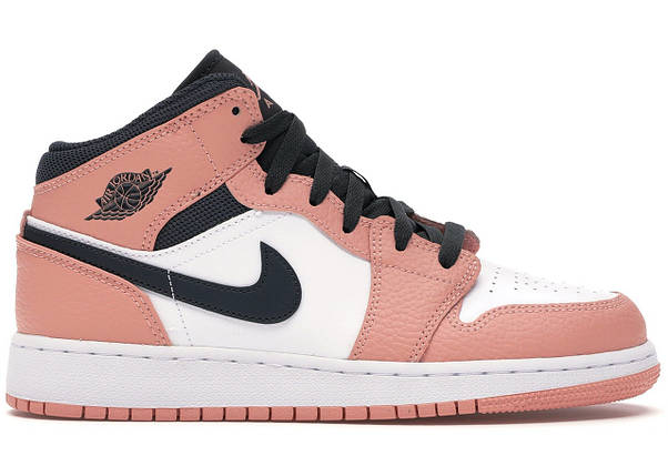 Кросовки Nike Air Jordan 1 Mid Pink Quartz - 555112-603, фото 1