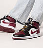 Кросовки Nike Air Jordan 1 Mid SE Black Dark Beetroot - CZ4385-016, фото 7