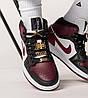 Кросовки Nike Air Jordan 1 Mid SE Black Dark Beetroot - CZ4385-016, фото 6