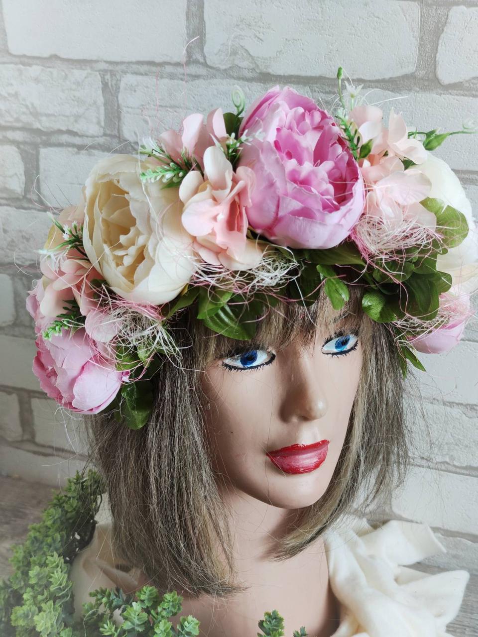 Прованский вінок - обруч "Роксолана", вінок на голову, віночок український, фото 1