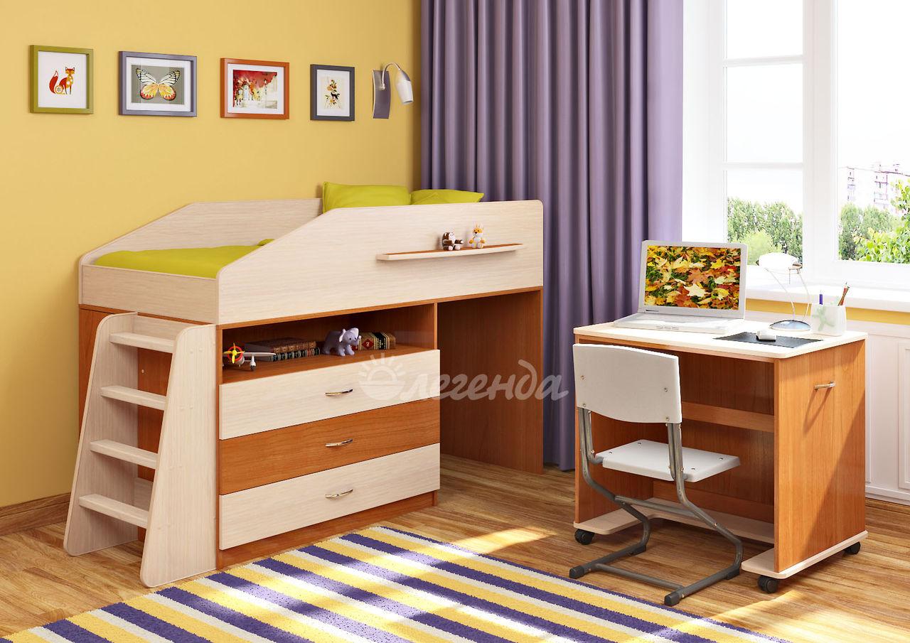 Дитяче ліжко горище з комодом Легенда 12.1, фото 1