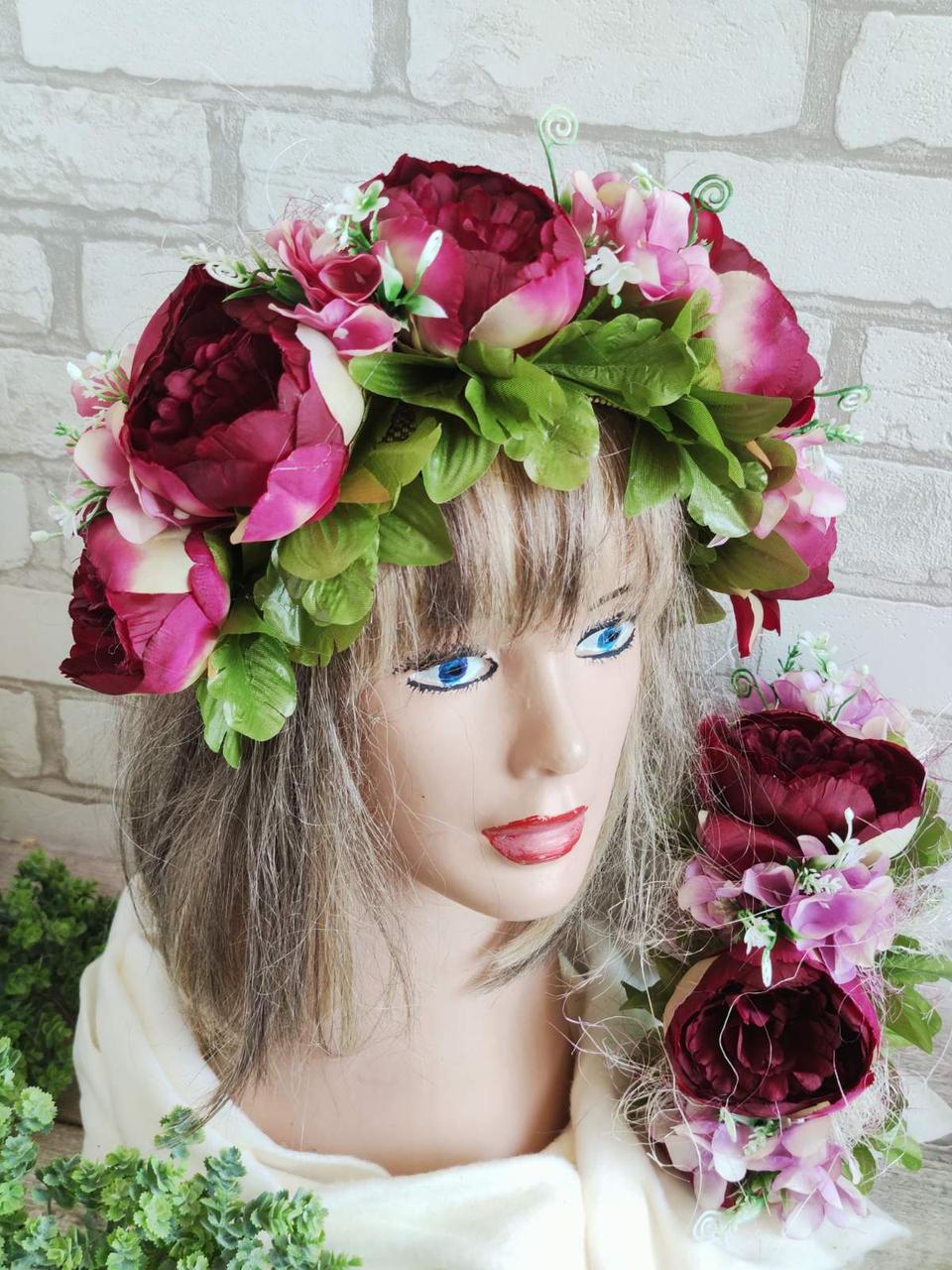 Прованский вінок - обруч "Роксолана", вінок на голову, віночок український, фото 1