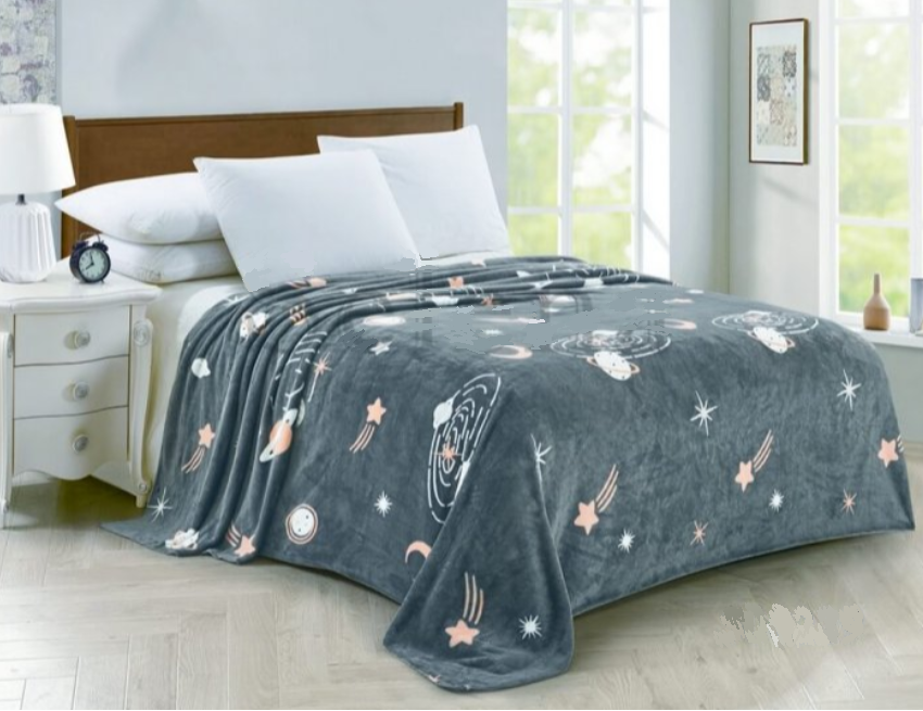 Плед-покривало полуторний 150*210 см КОСМОС, фото 1