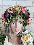 Прованский вінок - обруч "Роксолана", вінок на голову, віночок український, фото 4