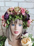Прованский вінок - обруч "Роксолана", вінок на голову, віночок український, фото 10