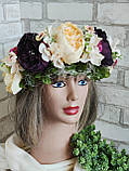 Прованский вінок - обруч "Роксолана", вінок на голову, віночок український, фото 9