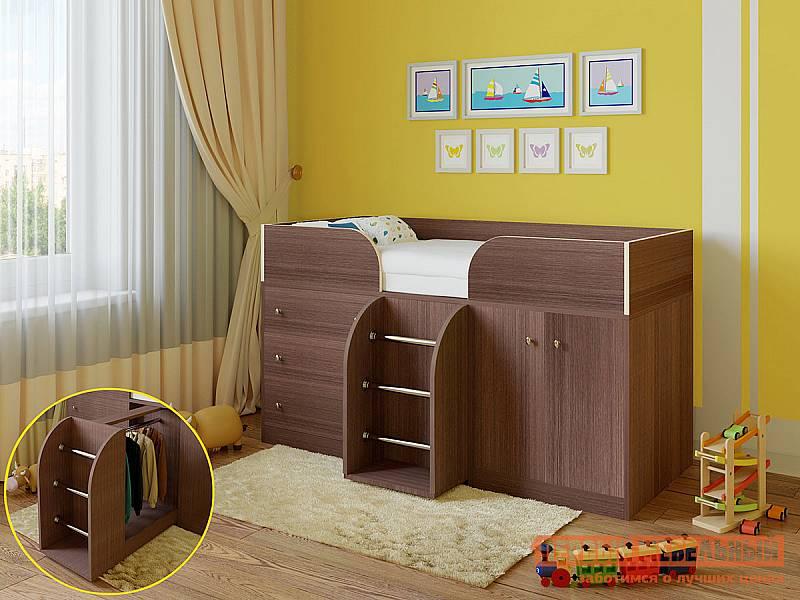 Дитяче ліжко горище Легенда з шафою, столом і сходами DS-43.2.4, фото 1