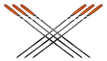 Набір шампурів 60 см, BBQ-JR003W, фото 2