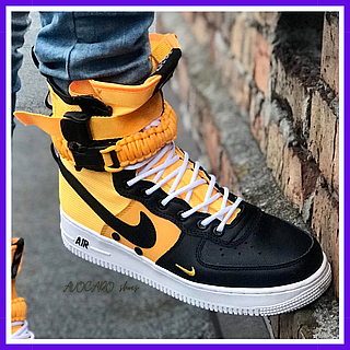 Nike SF air Force 1 yellow black 1 ID 1516281892 2418 Prom.ua