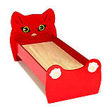 🛏️ Ліжко ясельне з бортиками «Кошеня» DS-29 з малюнком, фото 6