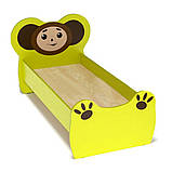 🛏️ Ліжко ясельне з бортиками «Чебурашка» DS-28 з малюнком 140 см, фото 8