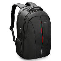 Рюкзак міський TIGERNU T-B3105U USB порт Чорний з помаранчевою вставкою