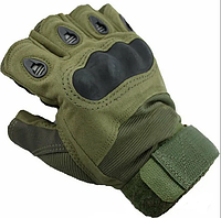 Тактические перчатки Oakley с открытыми пальцами и усиленным протектором