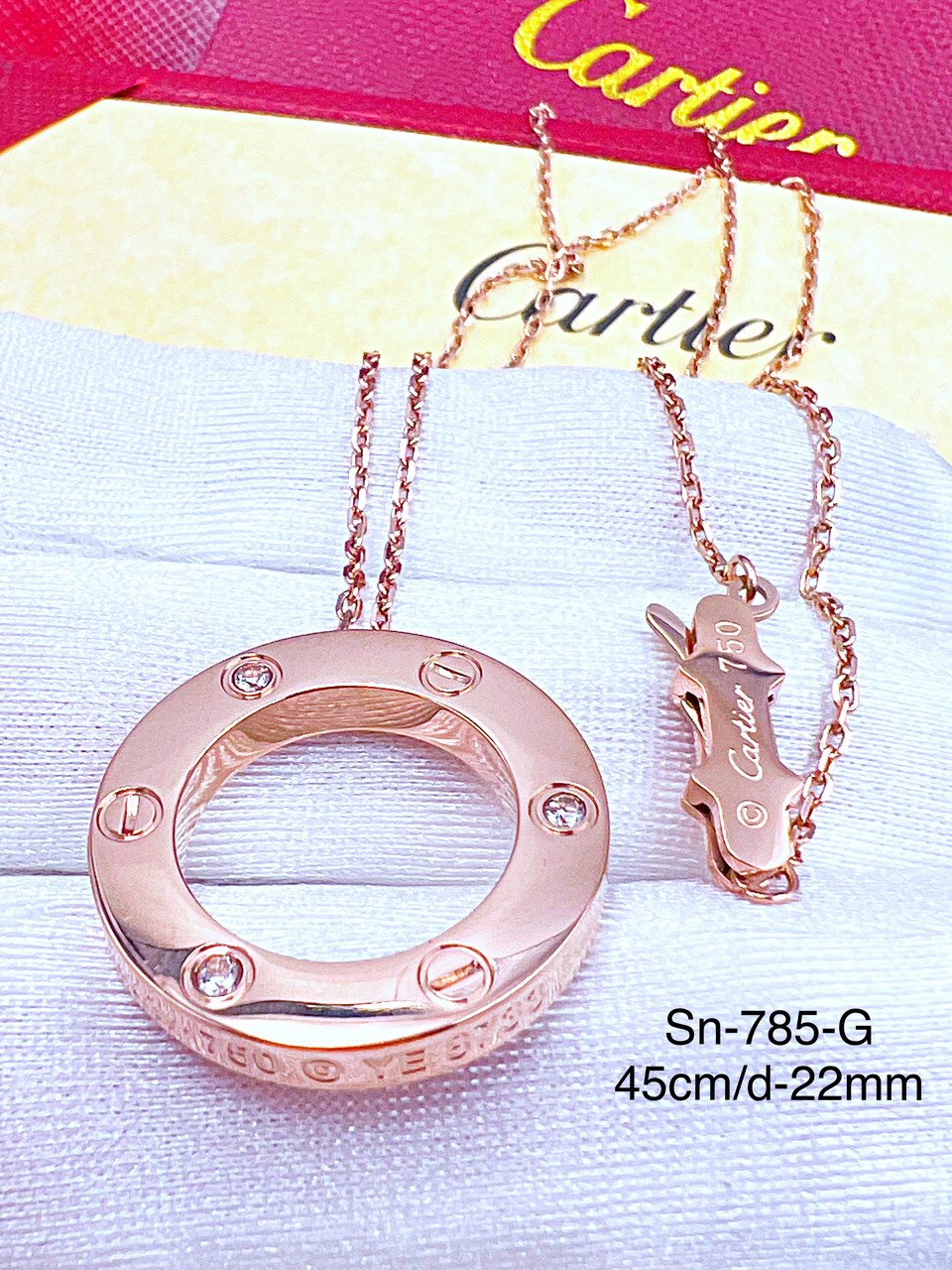 Ланцюжок Stainlees Steel (преміум) rose двосторонні