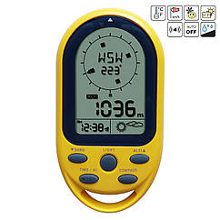 Електронний компас Technoline EA3050 Yellow визначає висоту, тиск, t, погоду, підсвітка, будильник