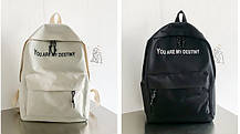 Класичний тканинний рюкзак із написом, фото 5