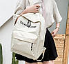 Класичний тканинний рюкзак із написом, фото 7