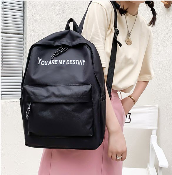 Класичний тканинний рюкзак із написом