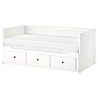 IKEA Кушетка с 3 ящиками, 2 матраса HEMNES (794.281.17)