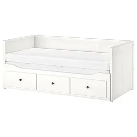 IKEA Кушетка з 3 ящиками, 2 матраци HEMNES (794.281.17)