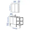 IKEA Меблі для ванної кімнати набір 14 шт ENHET / TVÄLLEN (393.383.50), фото 5